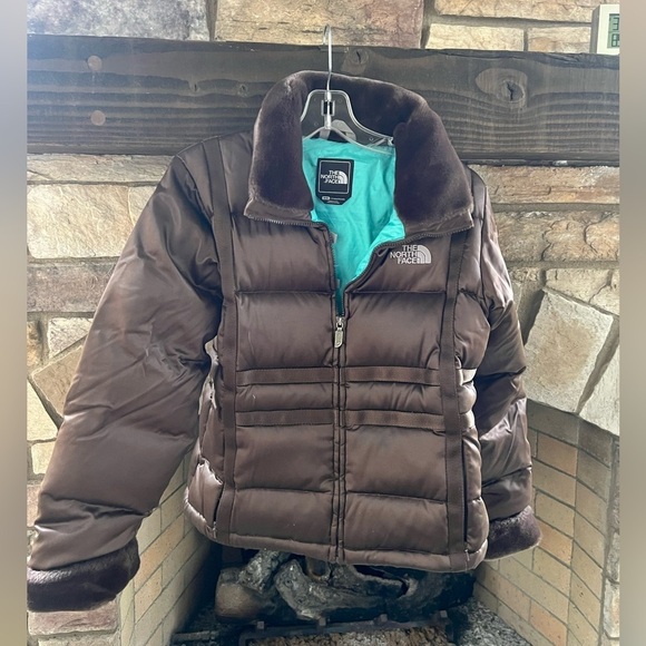 North Face Brown Puffer Jacket 600 NWOT Medium - Picture 2 of 10